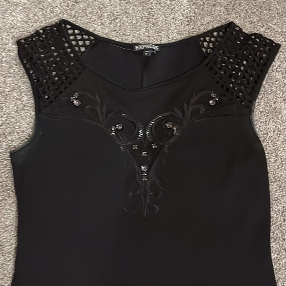 Express Black Mini Dress - Picture 3 of 4